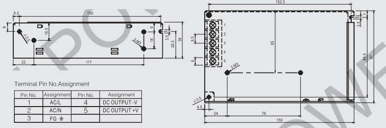Bộ nguồn tổ ong S-50-24( 24VDC/2,1A)