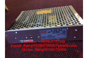 Bộ nguồn mean well S-50-5, S-50-12, S-50-15, S-50-24