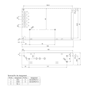 Bộ nguồn một chiều 24vdc/2.5A(S-60-24)