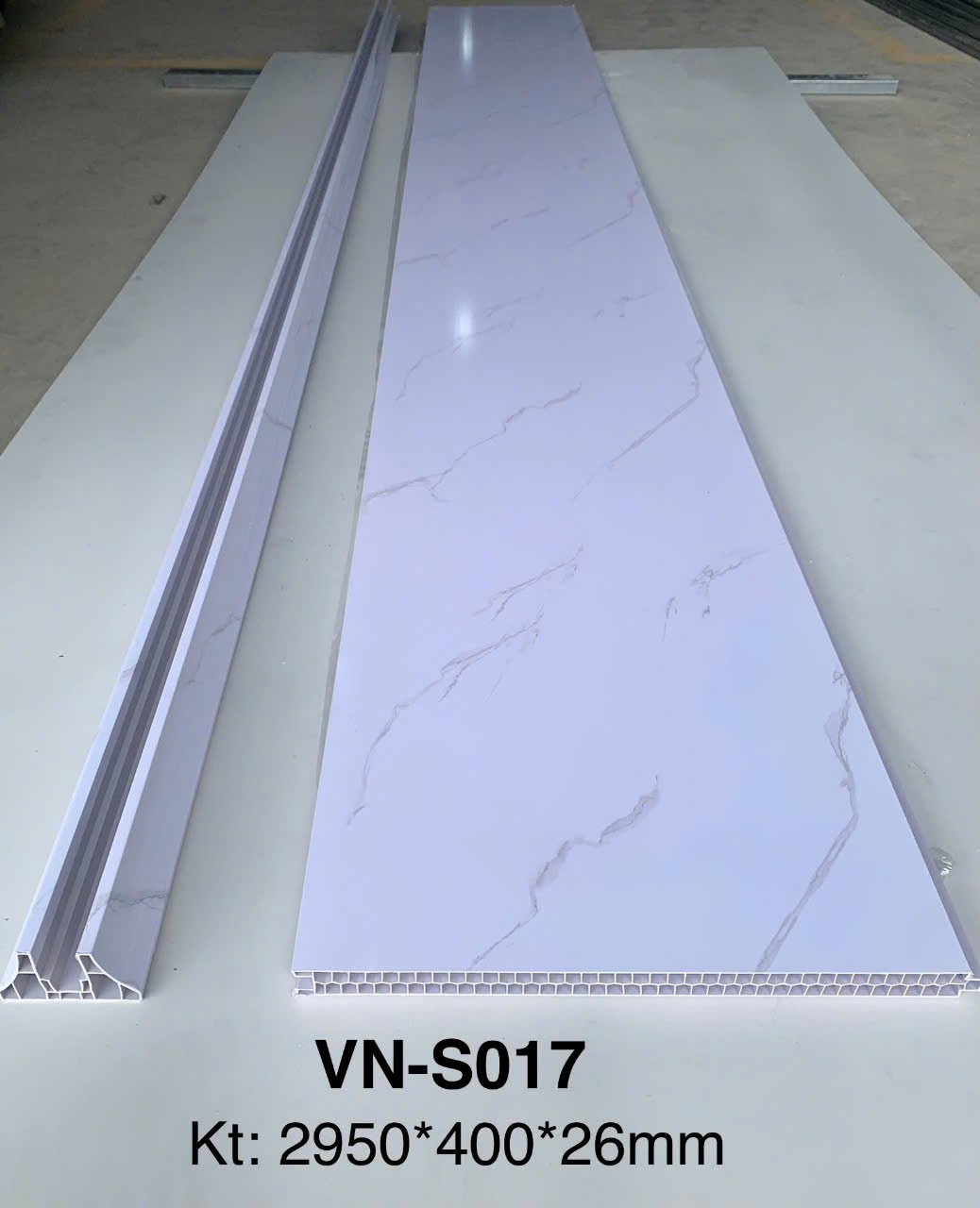 AP-Tấm vách ngăn nhựa giả gỗ 2 mặt