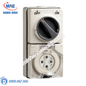 Ổ cắm có khóa 4P 32A 500V IP66 - Model S56C432GY