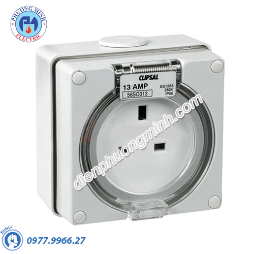Ổ cắm có đế 3P 13A 250V IP66 - Model S56SO313GY