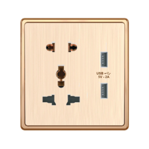 Ổ Cắm Đa Năng + Ổ Cắm Đơn 2 Chấu + 2USB S7MS/USB