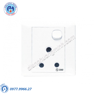 Ổ cắm 15A, 3 chấu tròn kiểu Anh có công tắc - Model S9815S