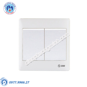 Công tắc đôi 1 chiều phím lớn - Model S982D1