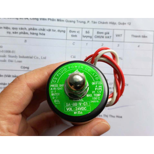 Van điện từ SA-8B 24V, Code: 008-01001-01 (Model: SA-8B-V-C1)