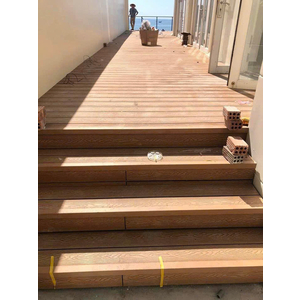 Sàn gỗ lỗ tròn ngoài trời vân 3D LW.140H25-3D