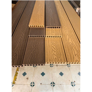 Sàn gỗ lỗ tròn ngoài trời vân 3D LW.140H25-3D