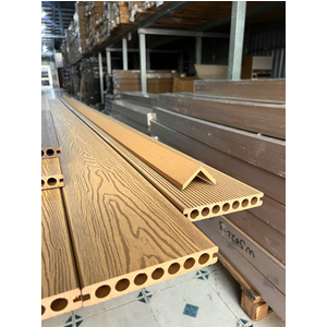 Sàn gỗ lỗ tròn ngoài trời vân 3D LW.140H25-3D