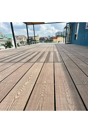 Sàn gỗ nhựa composite ngoài trời dòng lỗ tròn CEX-D140H25T-3D HMO