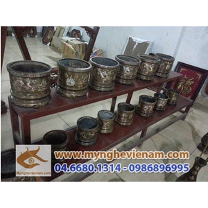 Sản xuất Bát hương đồng, bát hương khảm tam khí