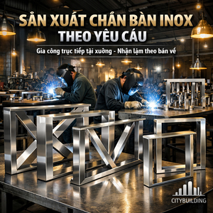 🟡 SẢN XUẤT CHÂN BÀN INOX THEO YÊU CẦU – XƯỞNG GIA CÔNG TRỰC TIẾP