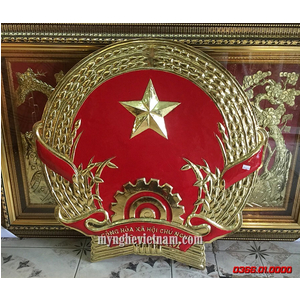 Quốc huy Việt Nam bằng đồng dk 80cm
