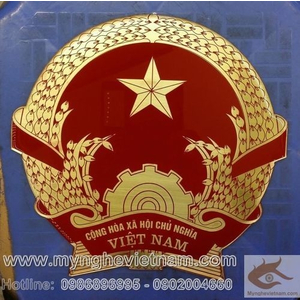 Sản xuất quốc huy Việt Nam mẫu chuẩn quốc gia bằng đồng