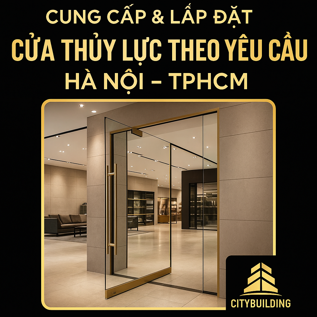 ✨ CUNG CẤP & LẮP ĐẶT CỬA THỦY LỰC THEO YÊU CẦU | CITYBUILDING HÀ NỘI & TPHCM – AN TOÀN, SANG TRỌNG, BỀN ĐẸP