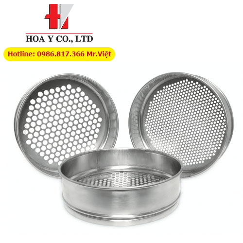 Sàng rây thí nghiệm inox lổ tròn, Φ203×h50mm, CISA