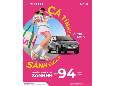 SÀNH ĐIỆUUU - CÁ TÍNHHH CÙNG VF 5- Tặng 1 năm bảo hiểm hoặc quy đổi tiền mặt trị giá 5 triệu đồng
