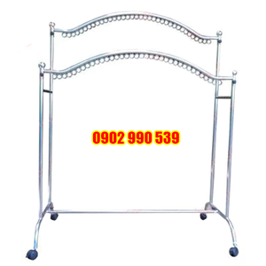 Sào phơi inox cung đôi có khoen móc