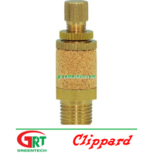 SCM-P | Bộ tiêu âm có điều khiển lưu lượng | Đồng thau | Clippard Vietnam