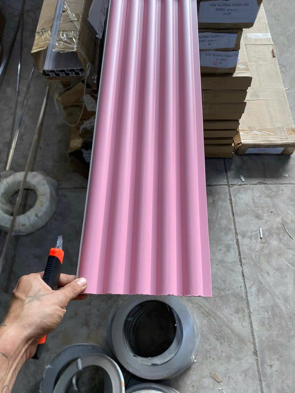 GRH-Tấm ốp tường lam sóng dương( lam sóng bán nguyệt)