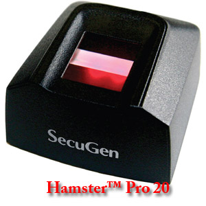 SecuGen Hamster Pro 20, đầu đọc vân tay chất lượng cao, chống bụi, chống nước
