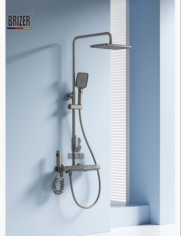 Sen Cây Dạng Phím Đồng Mạ Xám TiTan Brizer