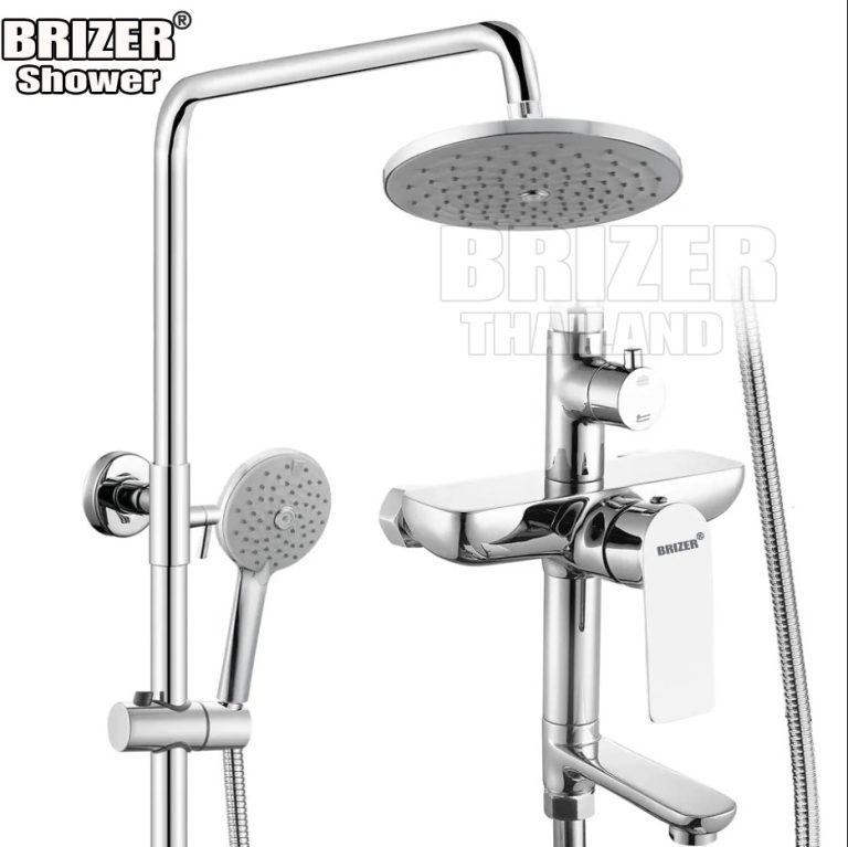 Sen Tắm Đứng Nóng Lạnh Đồng Mạ Crom Cao Cấp Brizer (TT999)