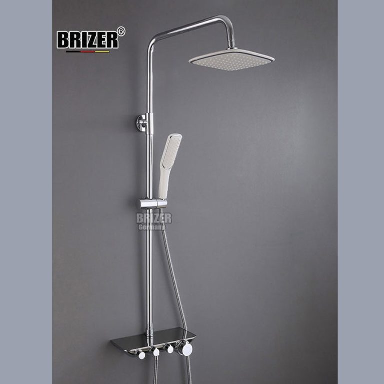 Sen Tắm Đứng Nóng Lạnh Đồng Mạ CromCao Cấp Brizer (TT99)