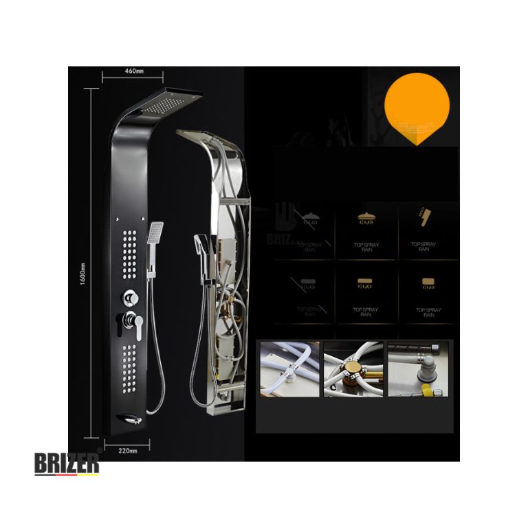 Sen Tắm Đứng Thuyền Massage Inox 304 Brizer