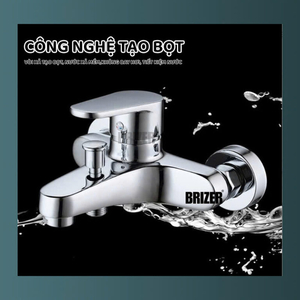Sen Tắm Nóng Lạnh Đồng Mạ Crom Brizer