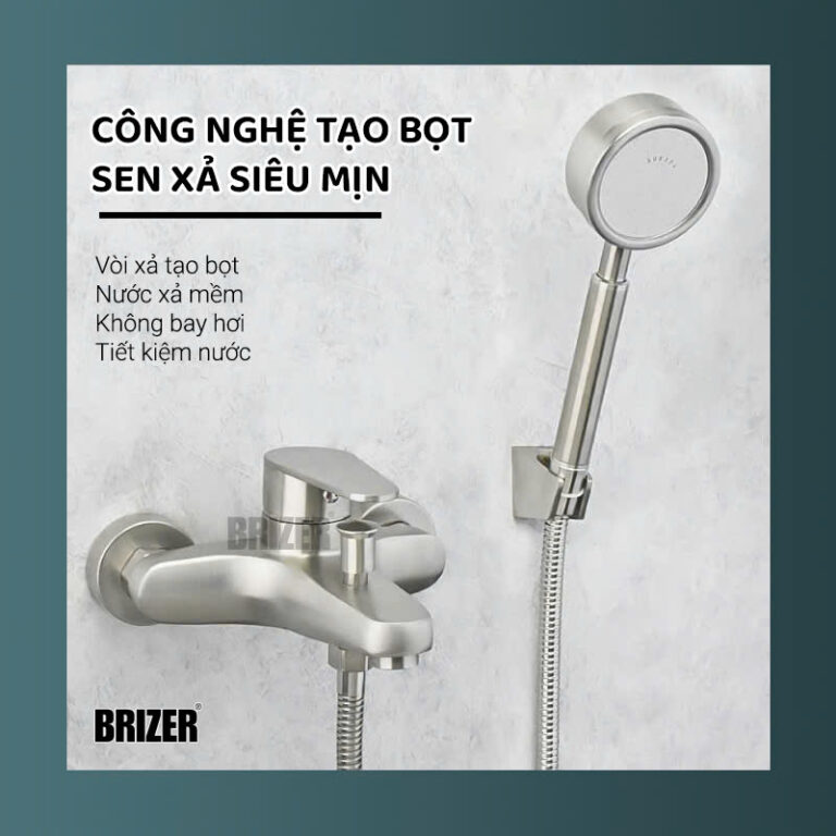 Sen Tắm Nóng Lạnh Inox 304 Brizer