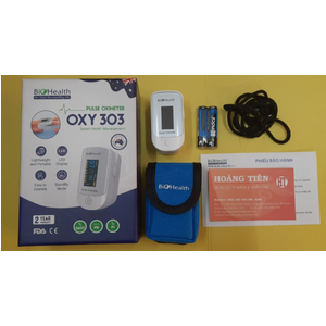 Máy đo nồng độ oxy bão hòa trong máu và nhịp tim SPO2 Biohealth OXY303