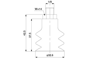 Giác hút SFSG 32 HT1-PT1/8 M Eins - Star Seiki
