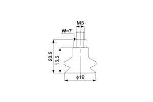 Giác hút SFSGA 20 SI-M5 M Eins - Star Seiki