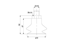 Giác hút SFSGA 33 SI-PT1/8 M Eins - Star Seiki