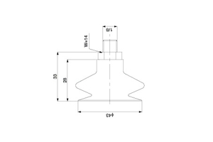 Giác hút SFSGA 43 SI-PT1/8 M Eins - Star Seiki