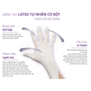 Găng tay y tế SGLOVE Có bột