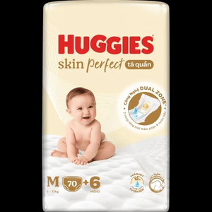 Tã quần huggies skin perfect M