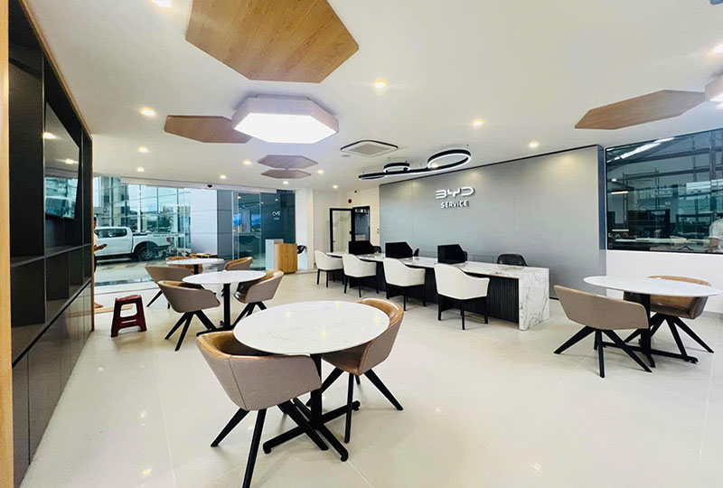 Phòng chờ khách hàng đến làm dịch vụ của BYD Gia Định - BYD Quận 12