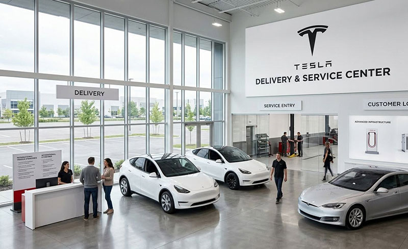 Phối cảnh Showroom Tesla