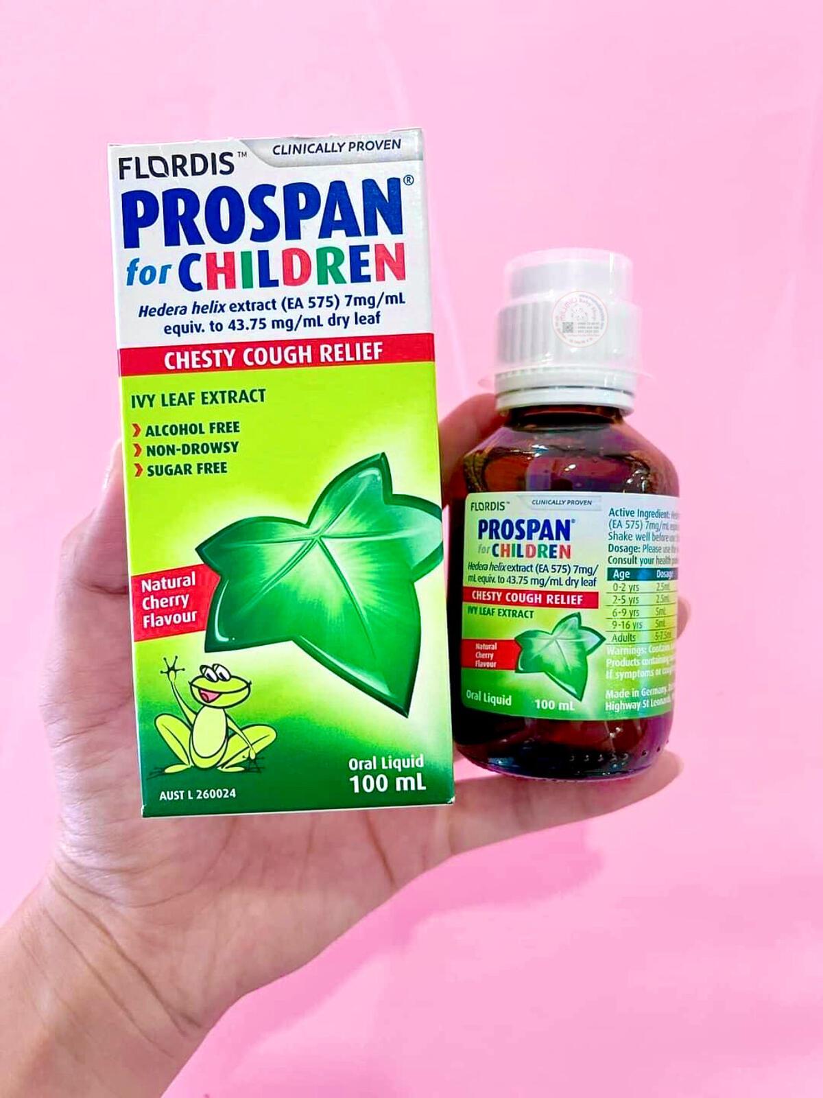 Thuốc ho Prospan Úc 100ml: Giải pháp an toàn cho cơn ho dai dẳng