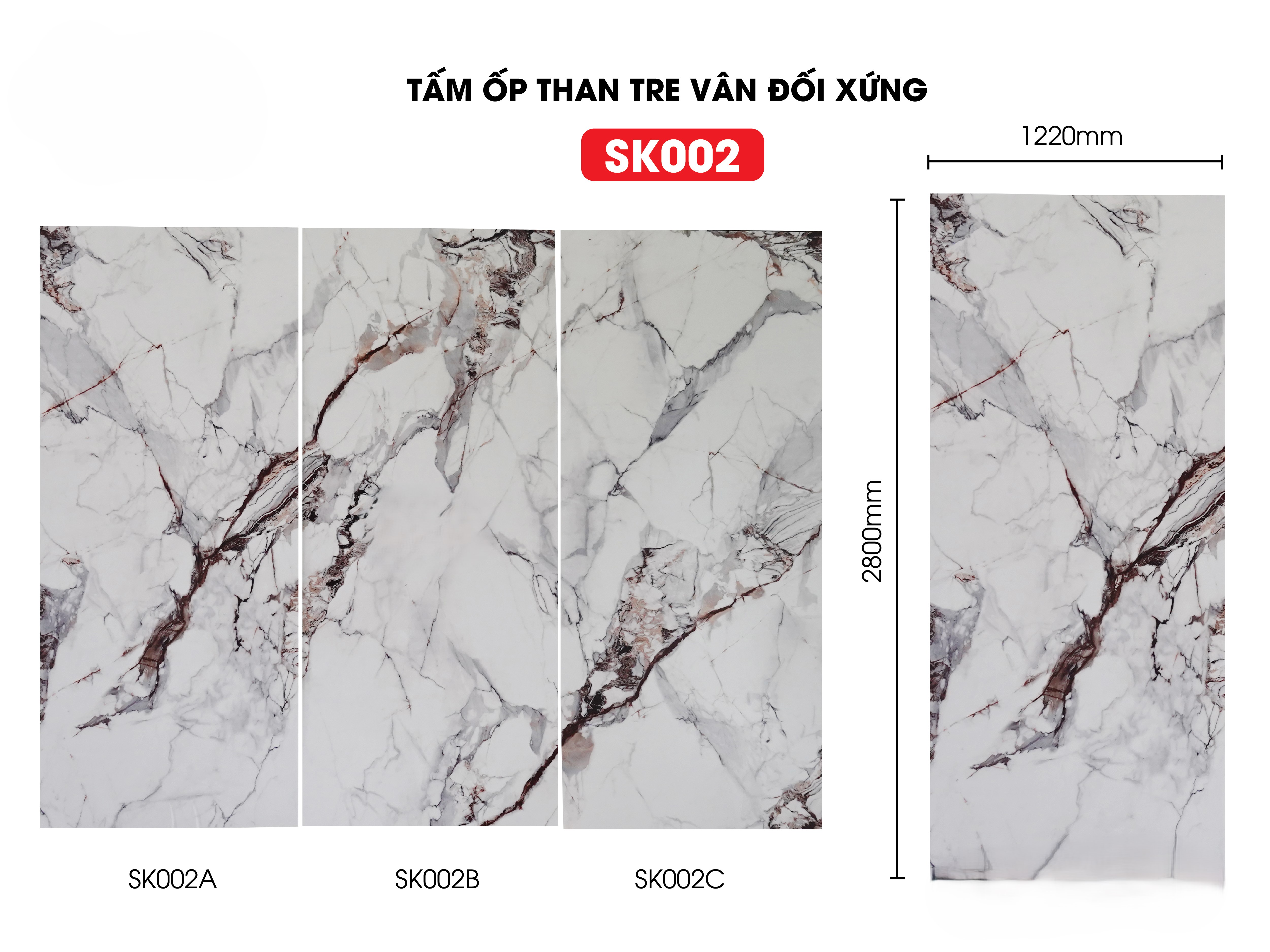 Tấm ốp sợi than tre SK ĐỐI XỨNGTẠI HCM