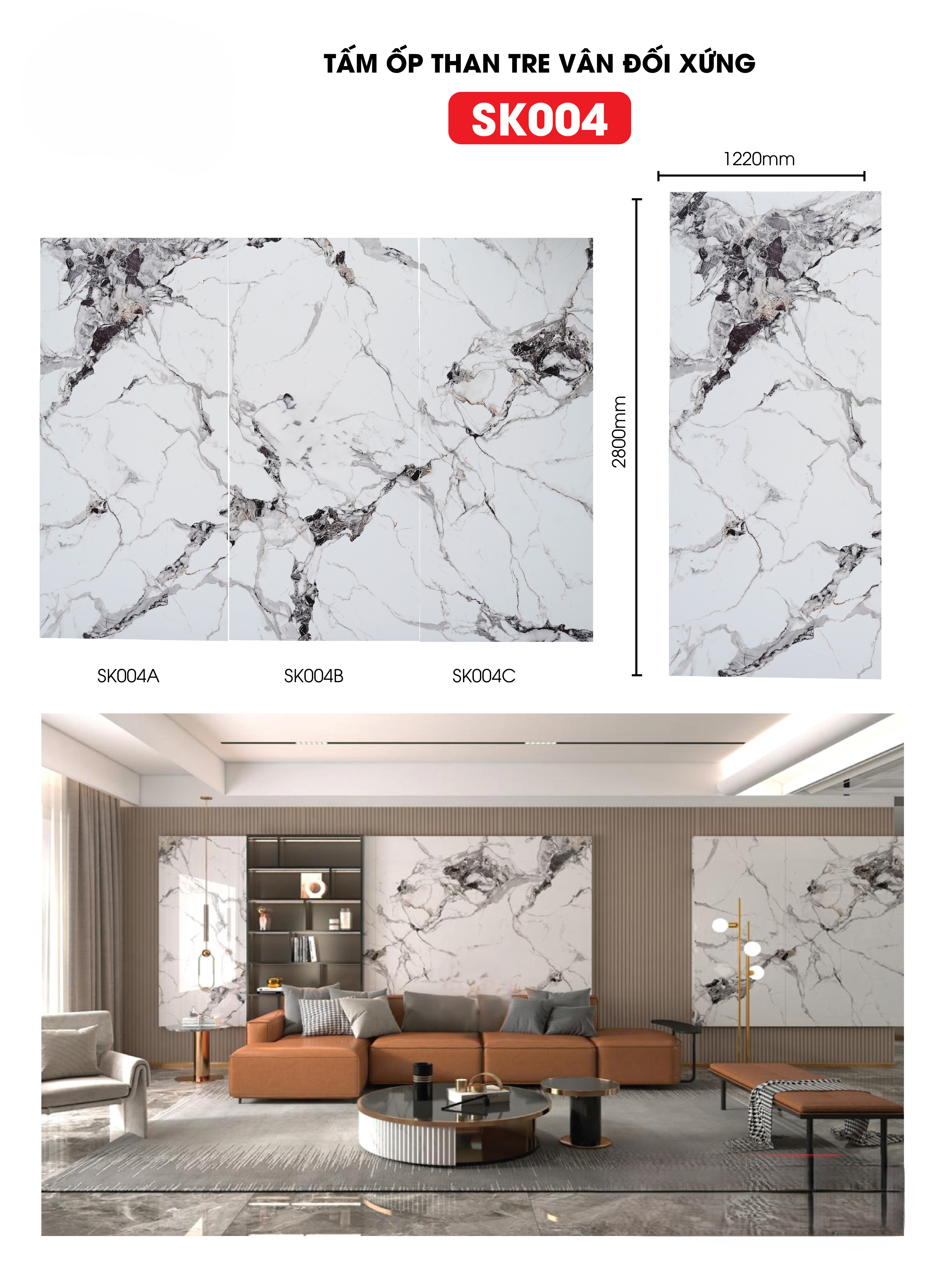 Tấm ốp sợi than tre SK ĐỐI XỨNGTẠI HCM