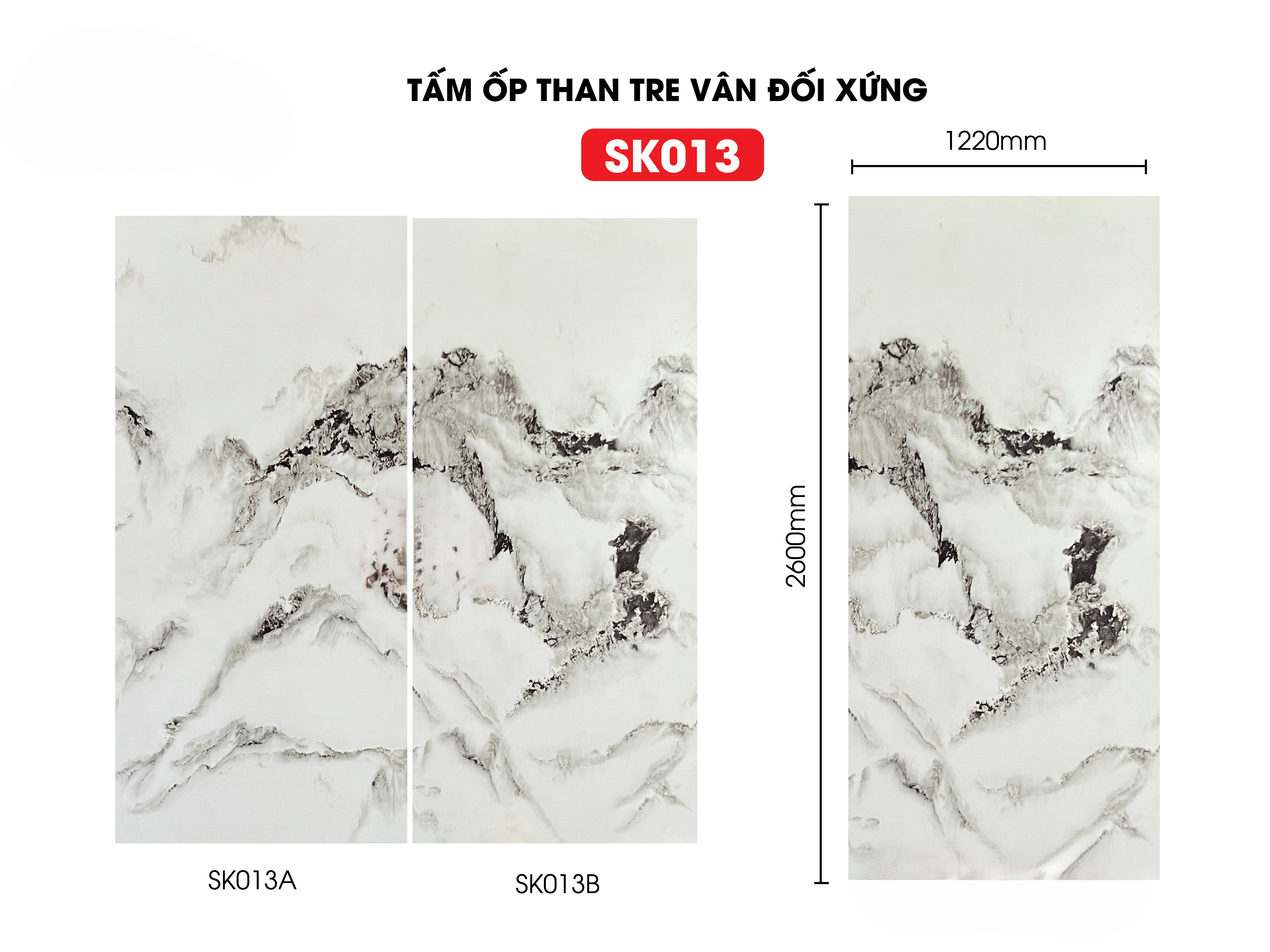 Tấm ốp sợi than tre SK ĐỐI XỨNGTẠI HCM