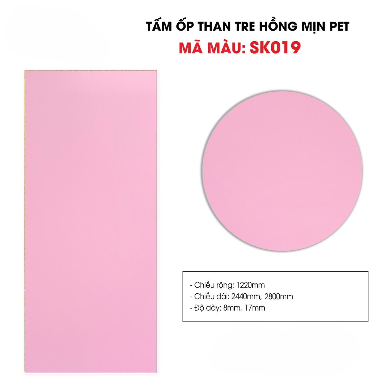 Tấm ốp sợi than tre SK PHỦ PET cao cấp 8mm - 17mm ( dùng làm nội thất) TẠI HCM