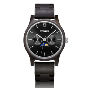 Đồng Hồ gỗ phong thủy Nam STARKE SK107AM-Gỗ mun