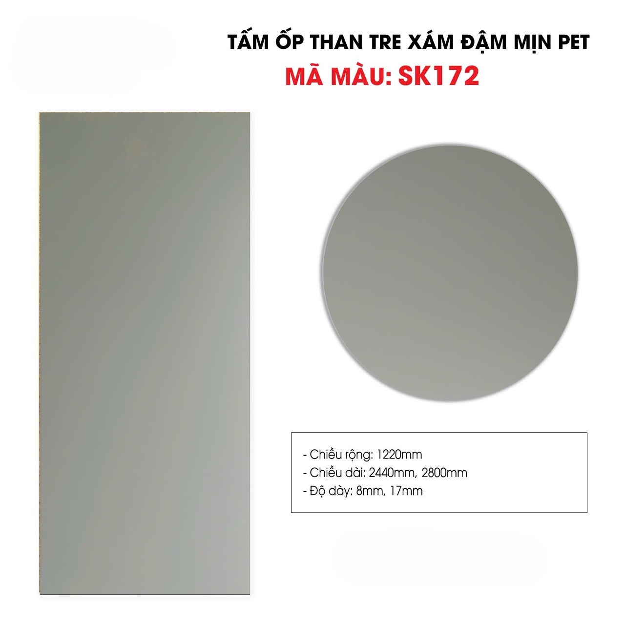 Tấm ốp sợi than tre SK PHỦ PET cao cấp 8mm - 17mm ( dùng làm nội thất) TẠI HCM