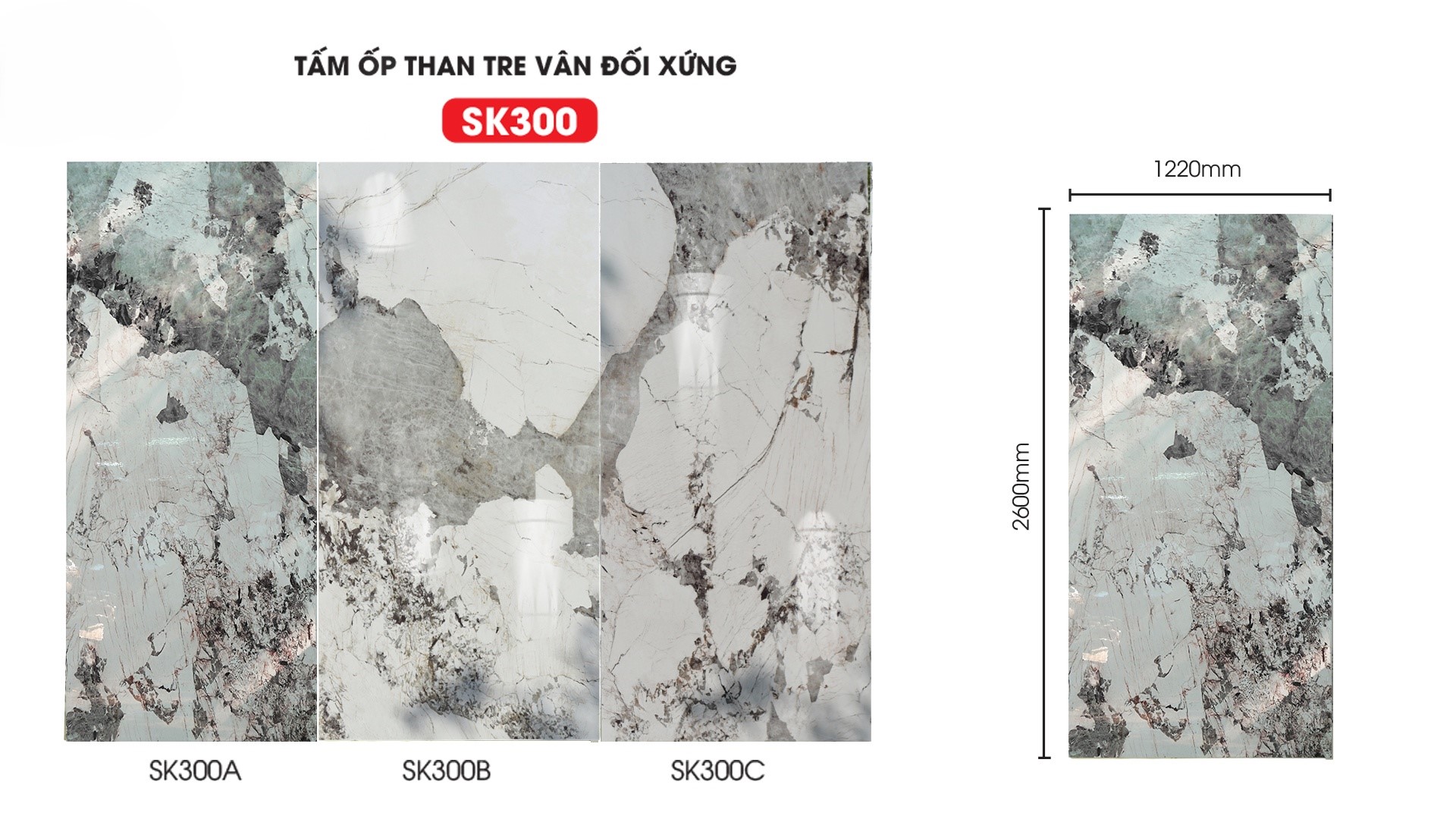 Tấm ốp sợi than tre SK ĐỐI XỨNG PARADO TẠI HCM