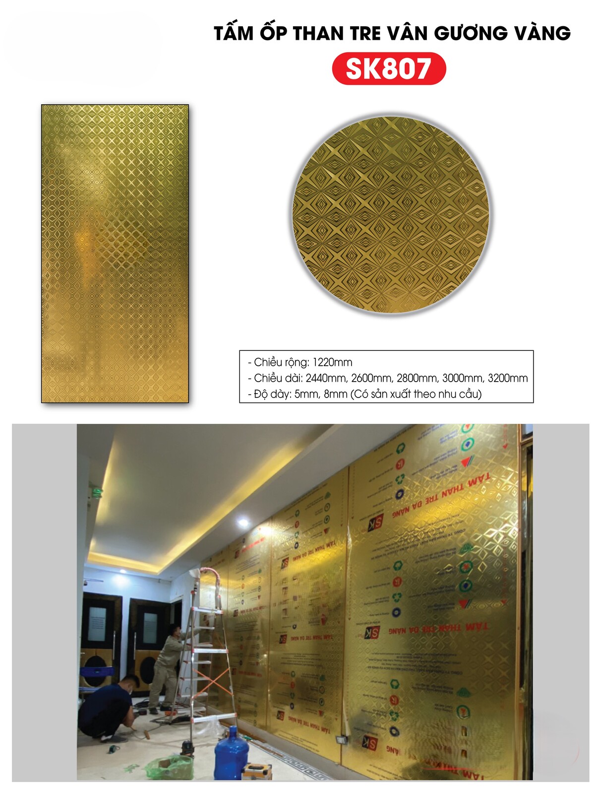 Tấm ốp sợi than tre SK VÂN GƯƠNG- Hồ Chí Minh