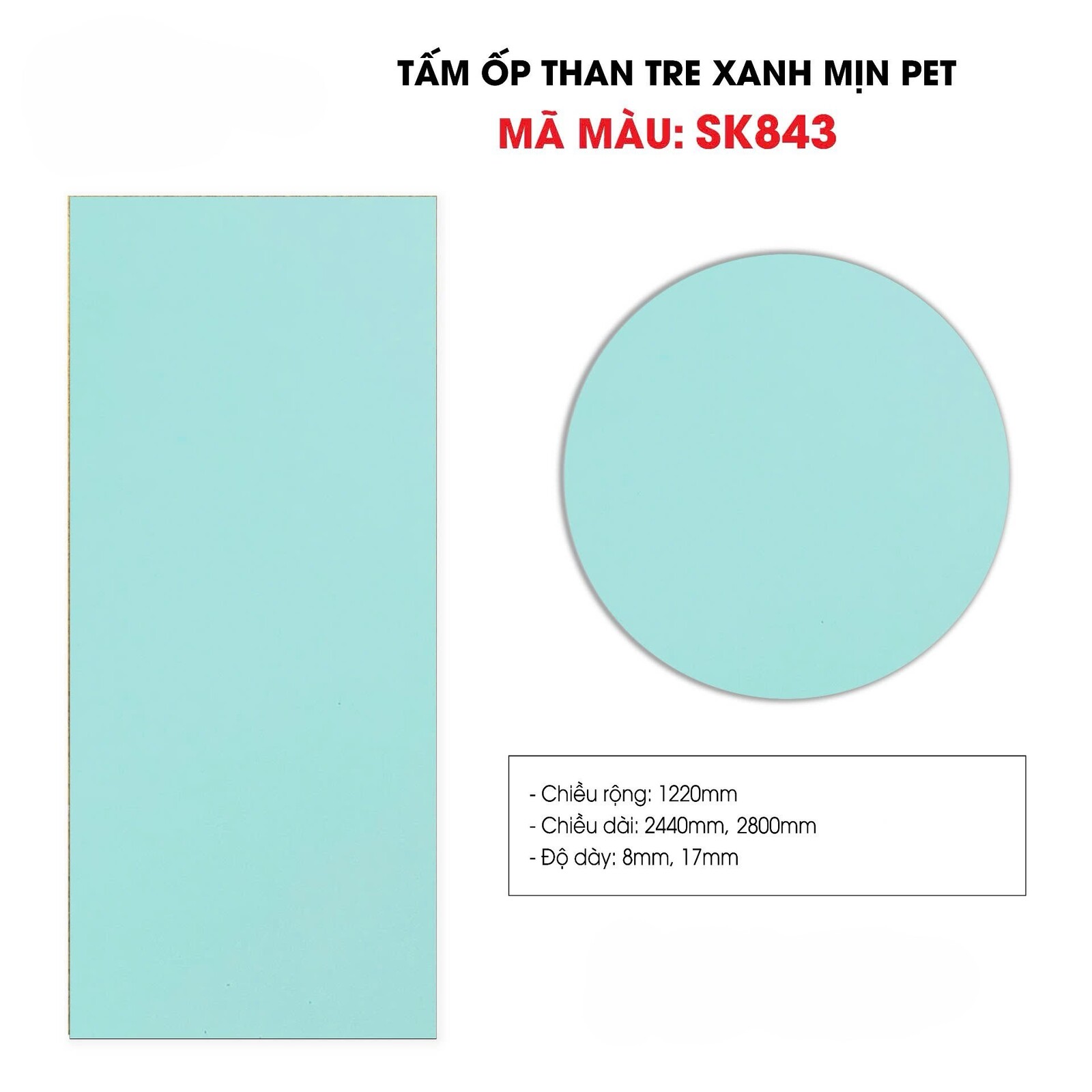 Tấm ốp sợi than tre SK PHỦ PET cao cấp 8mm - 17mm ( dùng làm nội thất) TẠI HCM